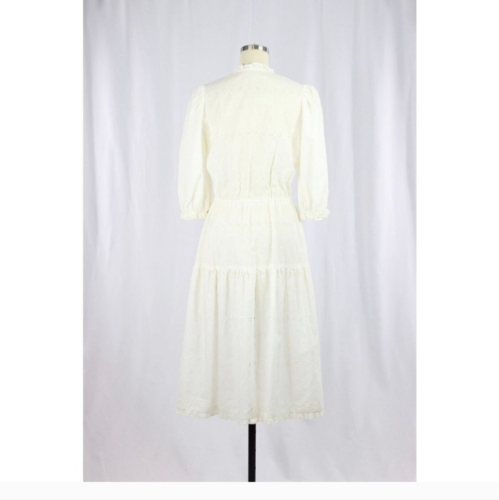Vintage Cream Dress Size Small - Picture 4 of 16